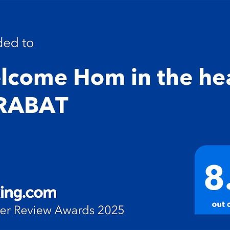 Welcome Hom In The Heart Of Rabat Exteriör bild